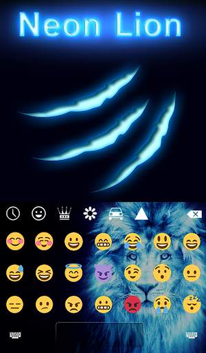 Neon Lion Animated Keyboard   Live Wallpaper screenshot 4