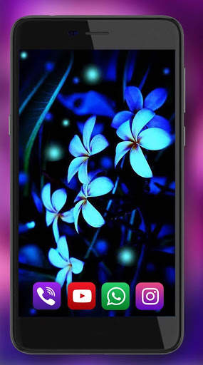 Fantasy Neon Flowers Live Wallpaper screenshot 6