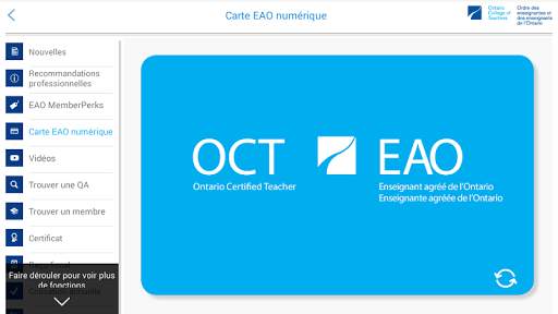 OEEO application des membres screenshot 6