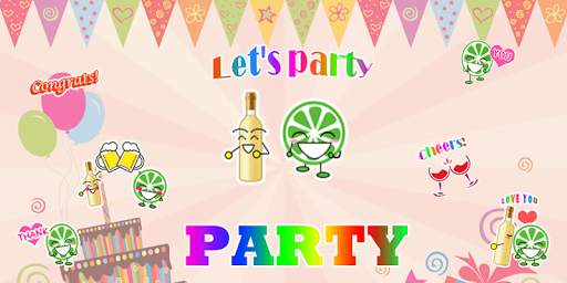 Party Sticker GIF Free screenshot 4