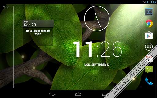 Tap Leaves Free Live Wallpaper screenshot 10