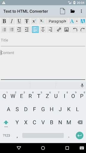 Text to HTML Converter 1 تصوير الشاشة
