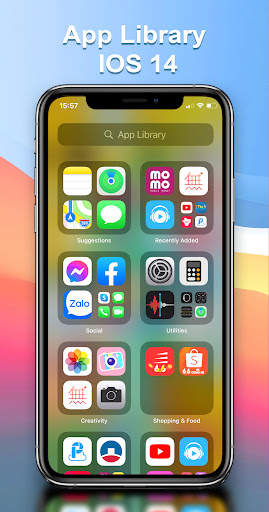 Launcher IOS 14 & iphone X Launcher screenshot 2
