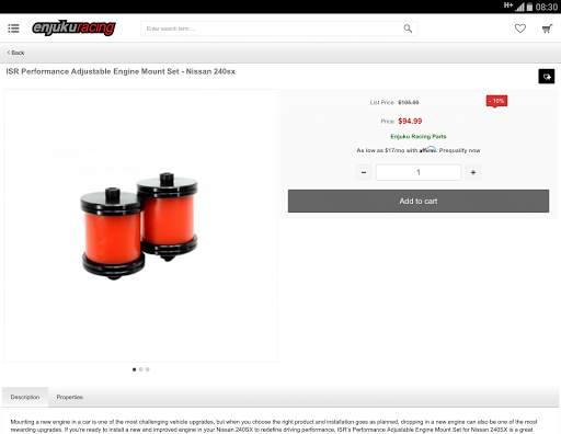 Enjuku Racing Parts, LLC screenshot 6