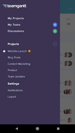 TeamGantt 6 تصوير الشاشة