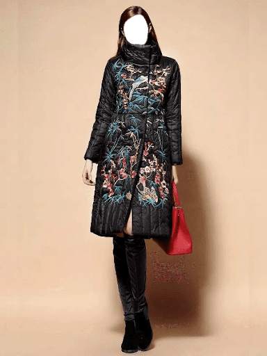 Embroided Winter Women Coat screenshot 1