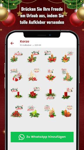 Weihnachtsaufkleber WASticker screenshot 6