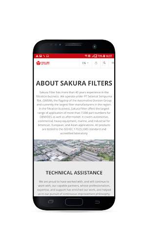 Sakura Filter Catalogue screenshot 2