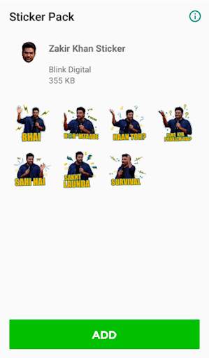 Zakir Khan Sticker screenshot 1