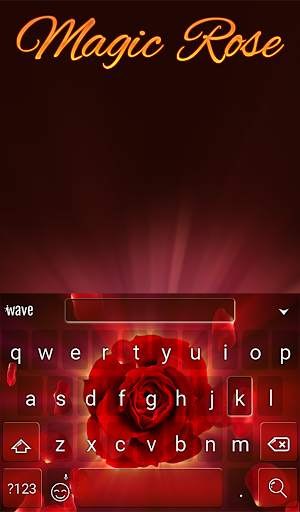 Magic Rose Animated Keyboard   Live Wallpaper screenshot 2