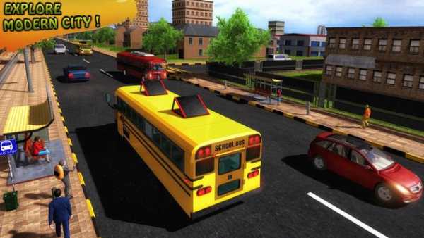 Sopir Bus Sekolah Tinggi: Bus Transport Game screenshot 3