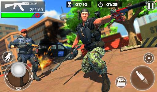 US Police Fire Free Unknown Battlegrounds Squad screenshot 5