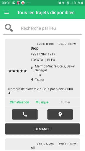Allo Dakar App screenshot 2