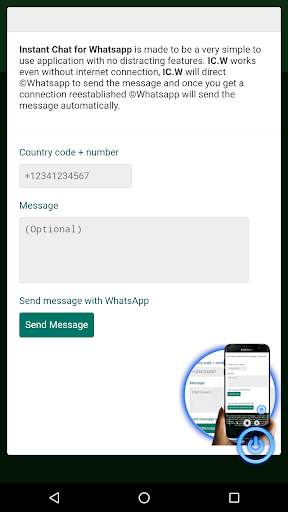 Instant Chat for Whatsapp No Contacts screenshot 2