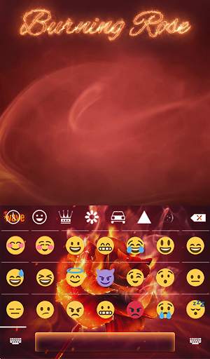 Burning Rose Keyboard Theme स्क्रीनशॉट 4