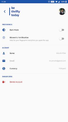 Be Thrifty Today: A Simple & Secure Money Manager स्क्रीनशॉट 5