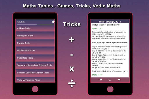 Maths Tables, Games, Maths Tricks, Vedic Maths screenshot 5