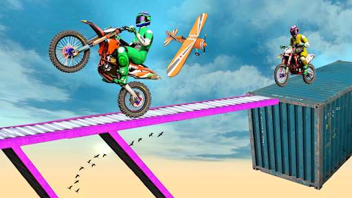 Super Bike Sky Track Rider screenshot 4