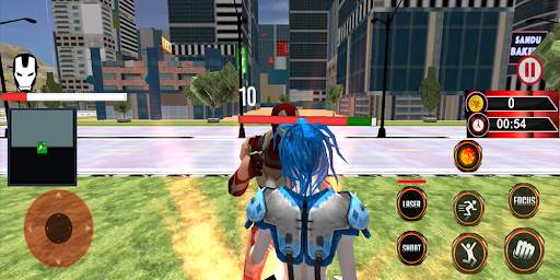 flying Super Iron Hero : Warrior of Crime City स्क्रीनशॉट 5