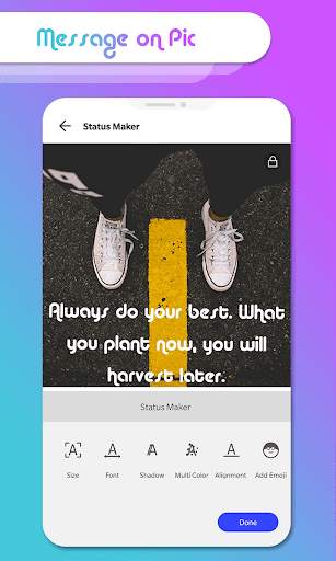 Pictures Quotes and Status Maker - Quotes Creator screenshot 4