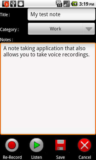 My Note Taker screenshot 1