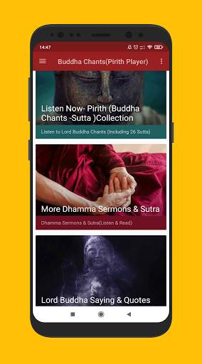 Buddha Chants Pirith Player(Dhamma Sermons /Sutta) screenshot 2