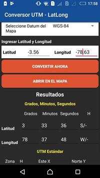 Conversor UTM - Lat/Long screenshot 2