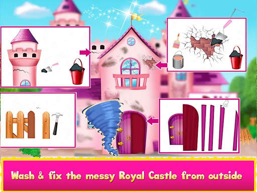 Cleaning games Kids - Clean Decor Mansion & Castle screenshot 10