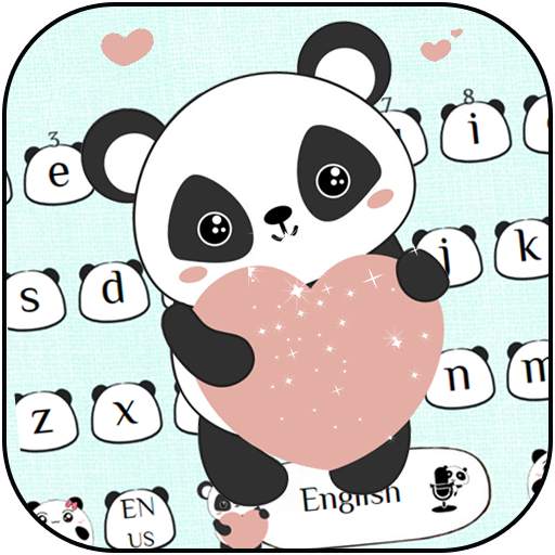 Cute Panda Anime Keyboard 10001008