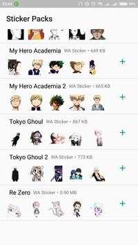 Anime Stikers for WhatsApp screenshot 2