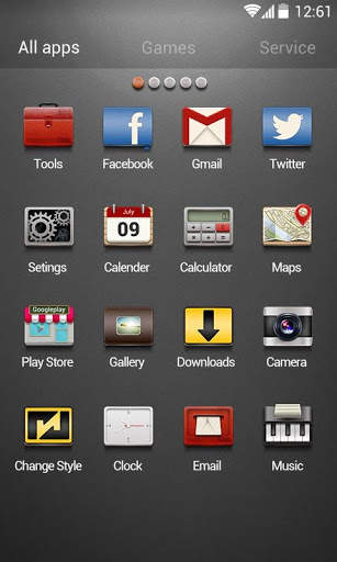 Concise Go Launcher Theme screenshot 2