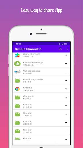 Simple ShareApp – apk share screenshot 1