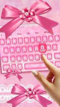 Pink Lace Bow Keyboard screenshot 1