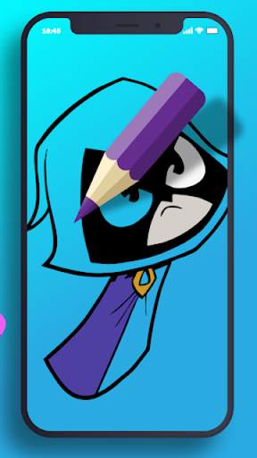 Teen Titans Coloring Go Cartoon game screenshot 3