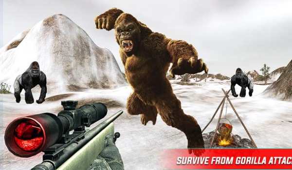 Angry King kong Attack-Wild Animal Shooting screenshot 6
