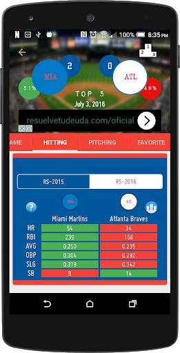 ScoreBox - MLB Baseball Stats screenshot 3