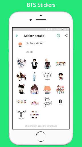 WAStickerApps -BTS kpop Stickers for Whatsapp screenshot 6