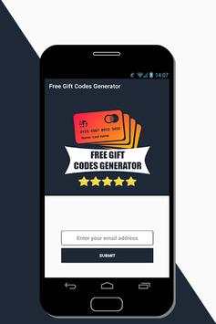 Free Gift codes Generator screenshot 2