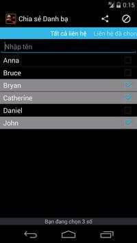 Chia sẻ Danh bạ-Contact Sharer screenshot 2