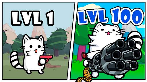 Cat Gun 총을 가진 고양이 : 오프라인 슈팅 게임 screenshot 1