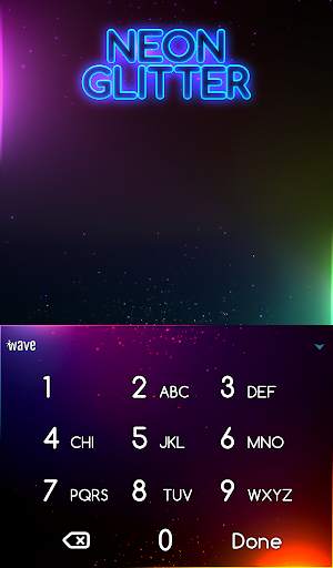 Neon Glitter Keyboard   Live Wallpaper screenshot 5