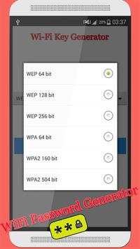 Password Wifi Generator 2015 screenshot 3