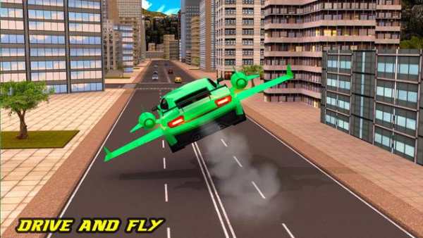 Futuristic Flying Car Driving screenshot 4