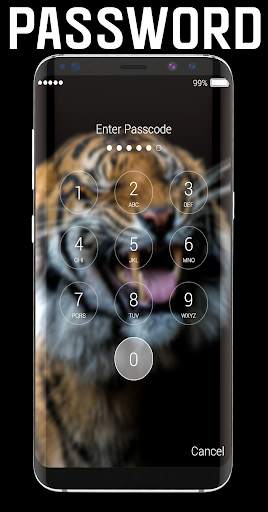 Tiger Lock Screen 2 تصوير الشاشة