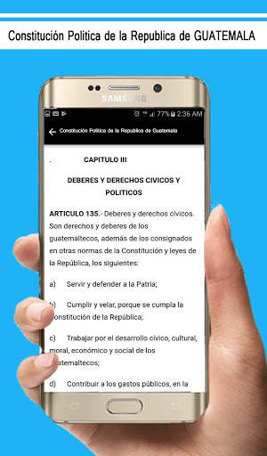 Constitucion Politica de Guatemala screenshot 3