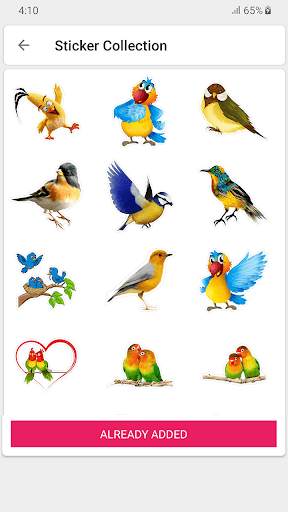 Bird WAStickers स्क्रीनशॉट 5