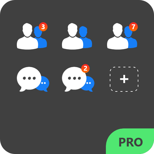 ikon Multi Accounts For Facebook &amp; Messenger, Dual App