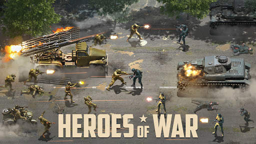 Heroes of War: Idle army game screenshot 1
