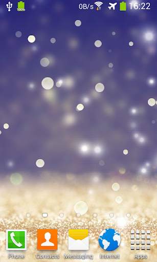Gold Glitter Live Wallpaper screenshot 1