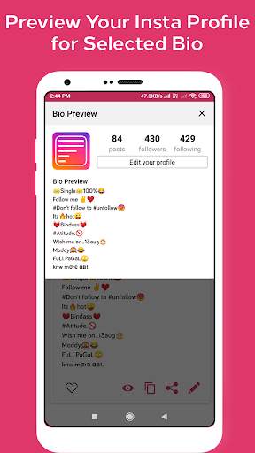 Bios Idea - Bios for Instagram - Quotes & Bios screenshot 17